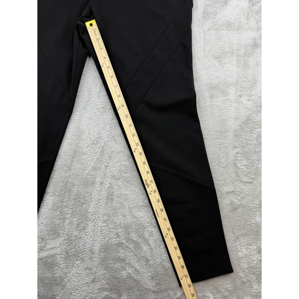 Vince Camuto Black Women's Dress Pants Mid-Rise Size 12 30x28 Diagonal Pattern - Picture 7 of 9